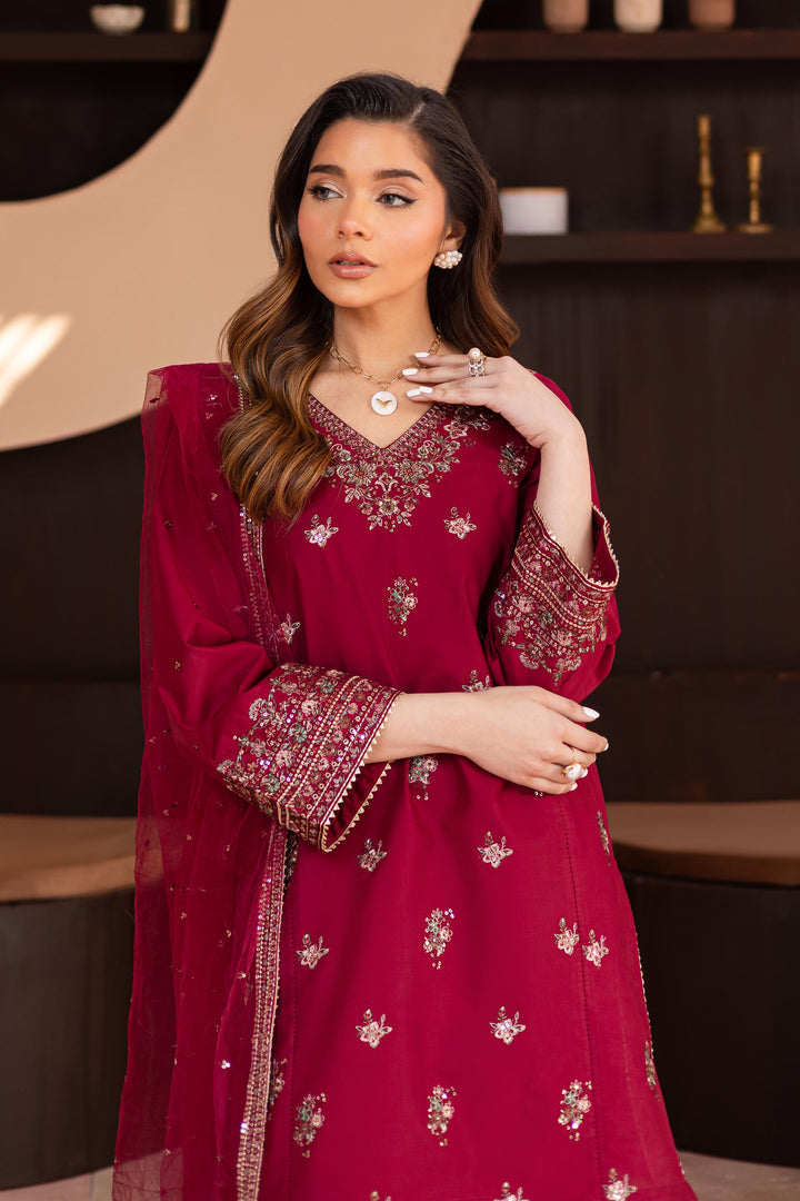 Shazneen 3Pc - Embroidered Lawn Dress