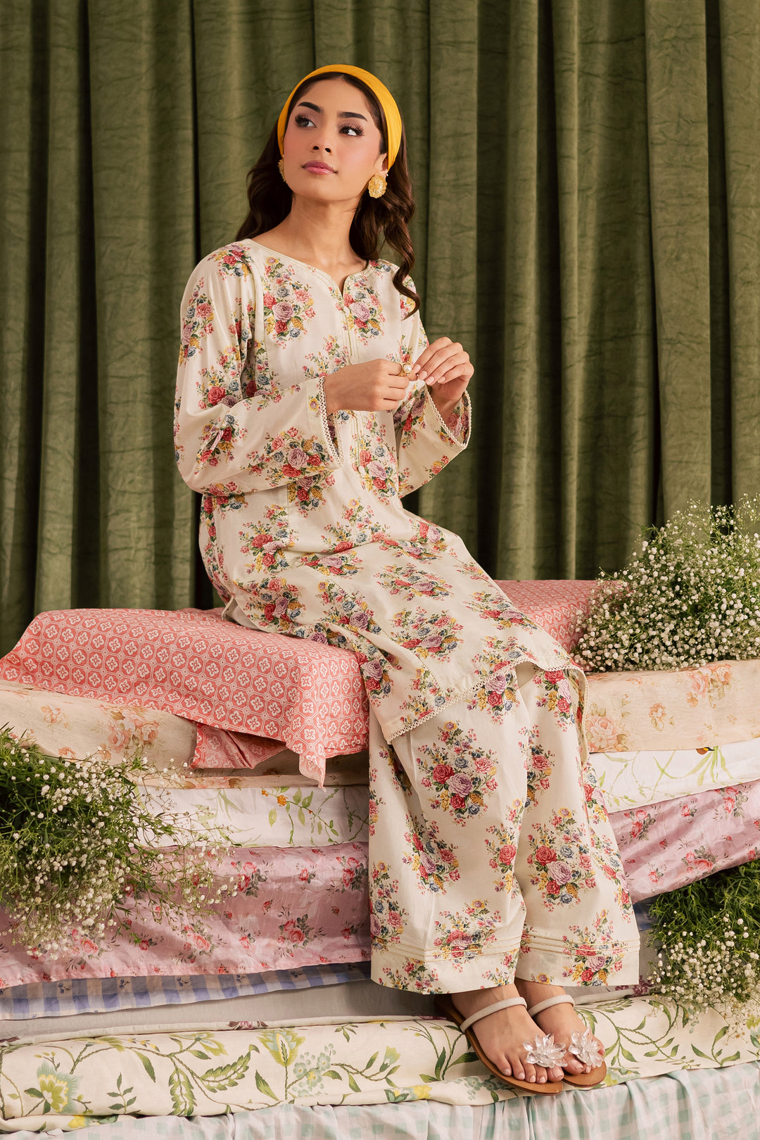 Mandy 2Pc - Printed Lawn Dress