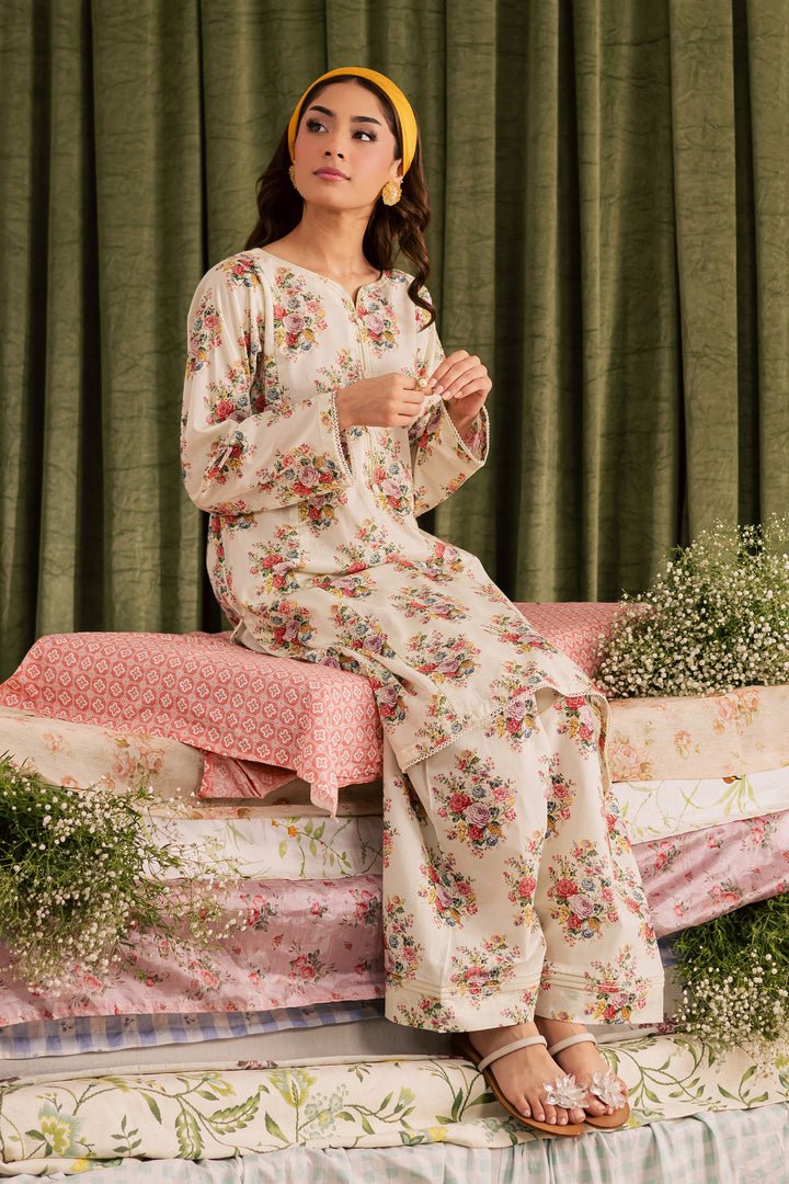 Mandy 2Pc - Printed Lawn Dress