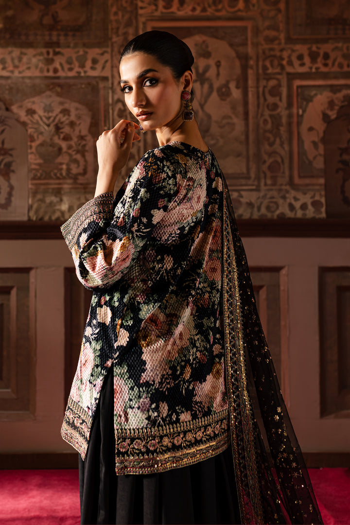 Malya 3Pc - Embroidered Luxe Pret - BATIK