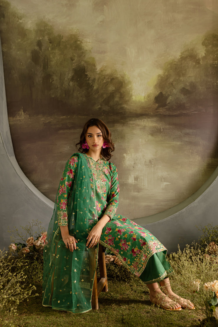 Araish 3Pc - Printed Lawn Dress