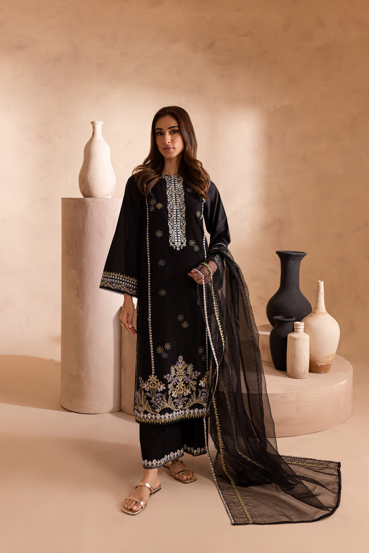 Navaeh 3Pc - Embroidered Lawn Dress - BATIK