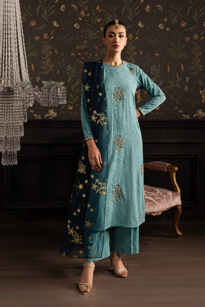 Abyaz 3Pc - Georgette Formal Dress - BATIK