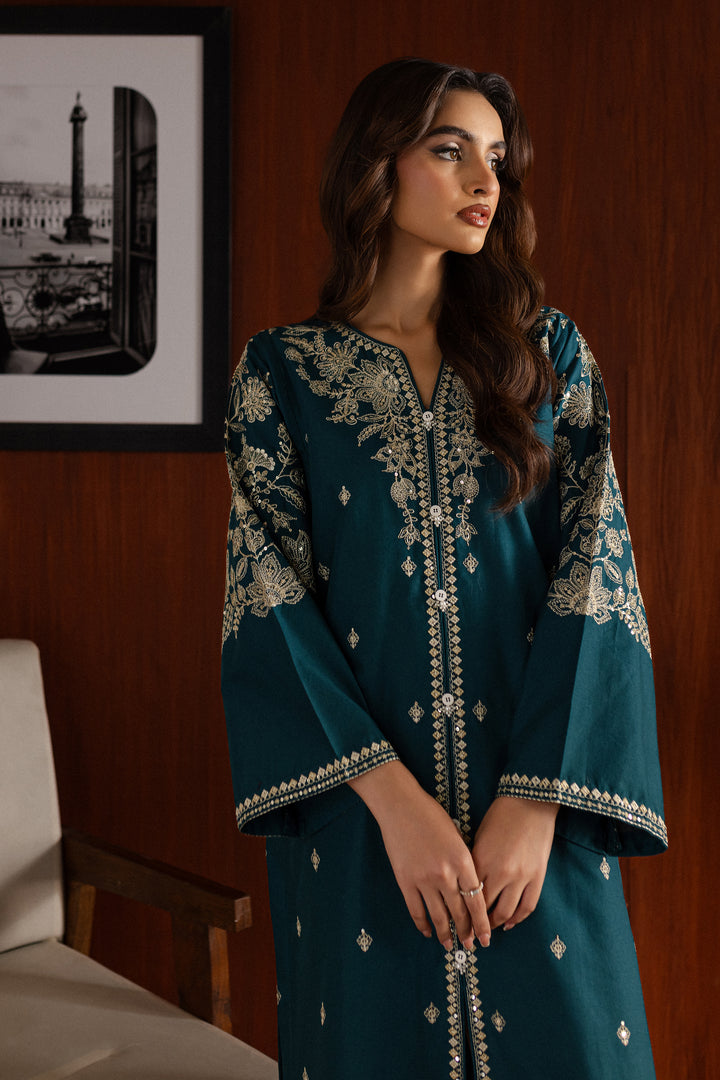 Coulson 2Pc - Embroidered Khaddar Dress - BATIK