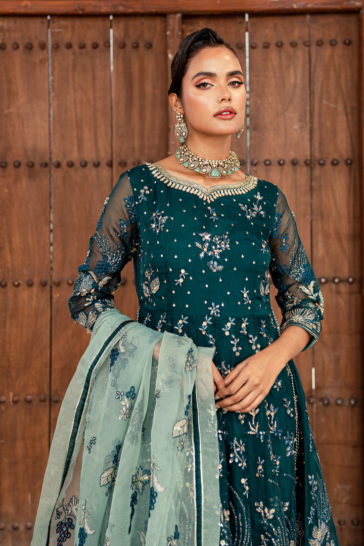 Teal 3Pc - Formal Dress - BATIK