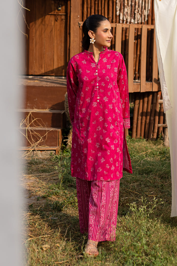 Seraphic 2Pc - Printed Khaddar Dress - BATIK