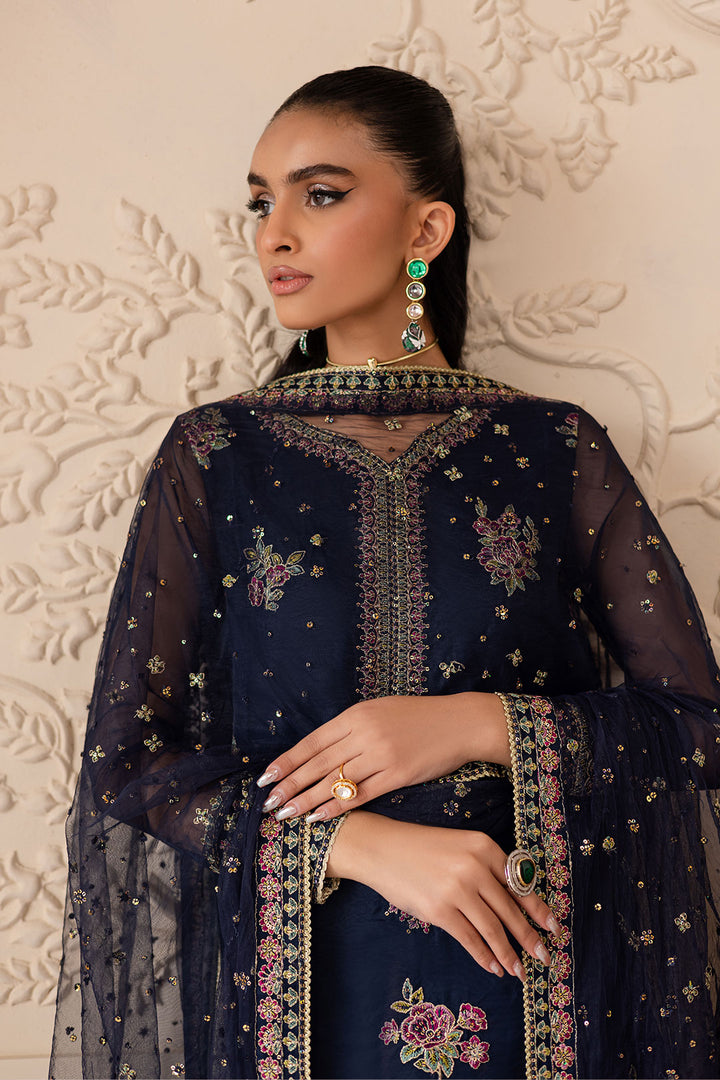 Ishani 3Pc - Embroidered Luxe Pret