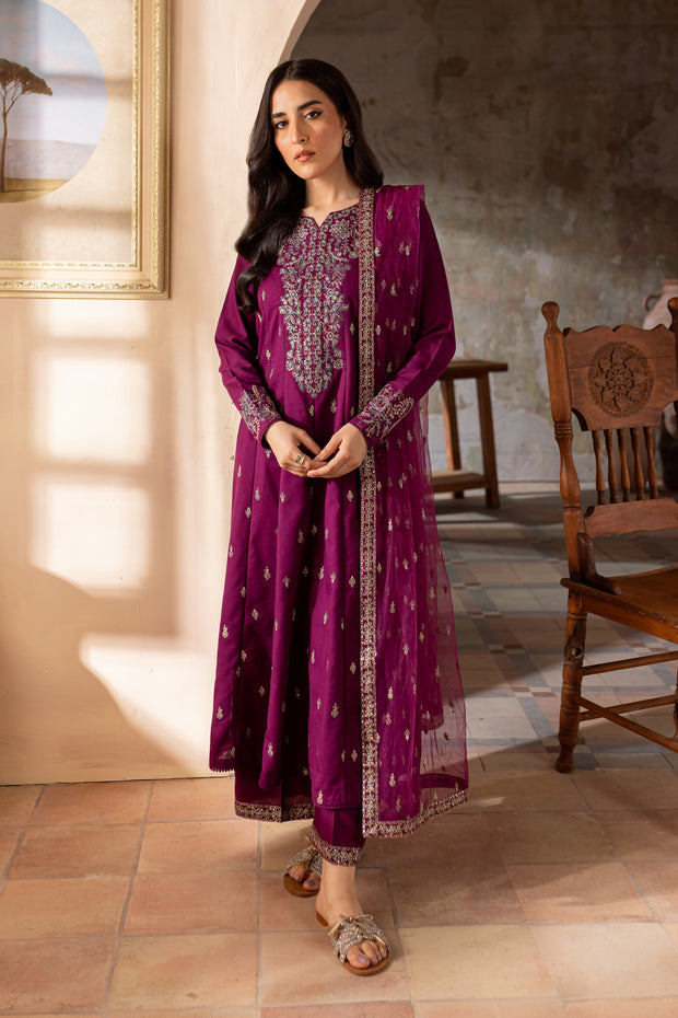 Astro 3Pc - Embroidered Khaddar Dress