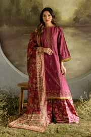 Roma Pink 3Pc - Printed Lawn Dress