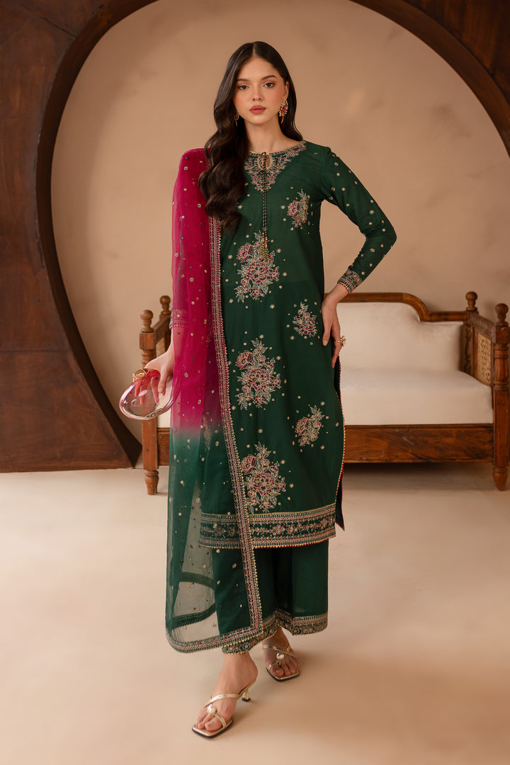 Eymen 3Pc - Embroidered Lawn Dress