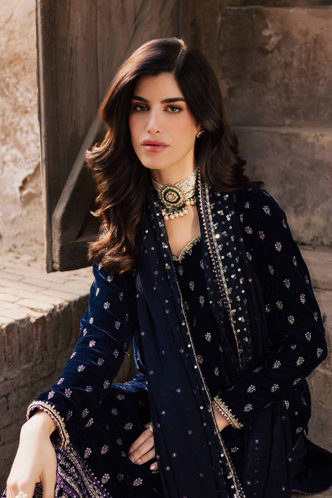 Blue Haze 3Pc - Festive Velvet Pret