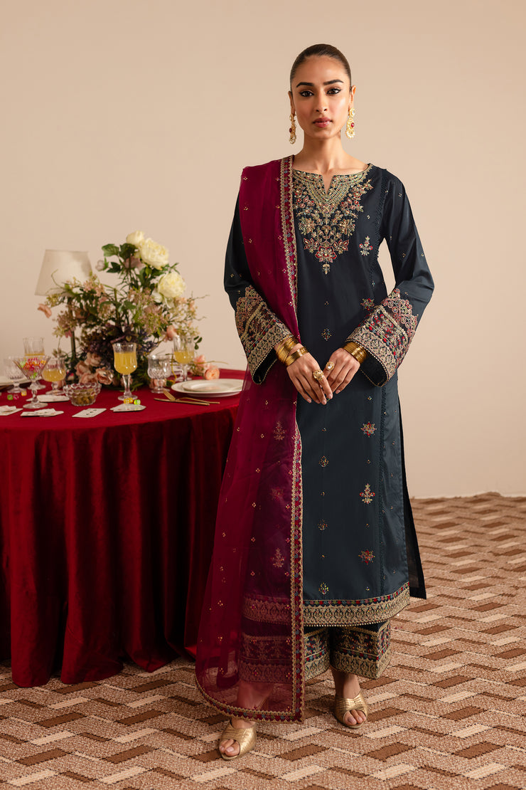 Sailesh 3Pc - Embroidered Luxe Pret