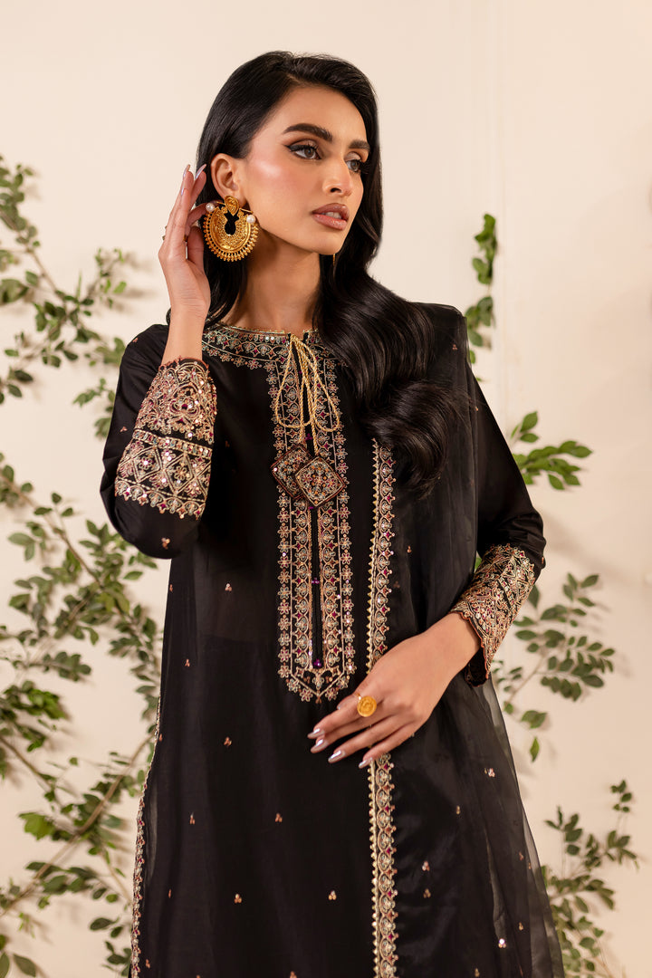 Aria 3Pc - Embroidered Sharara Pret