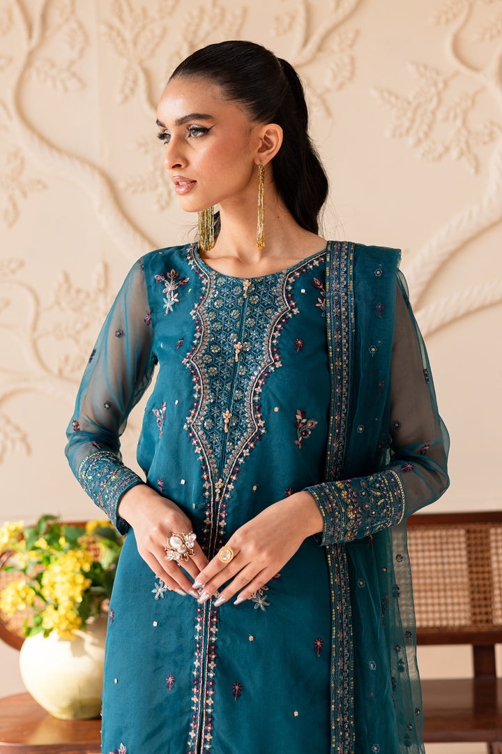 Sanaz 3PC - Embroidered Luxe Pret