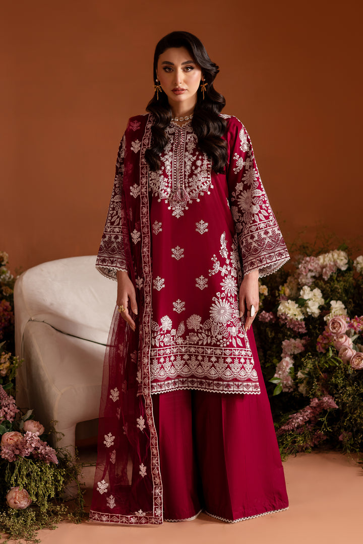 Lamino 3Pc - Embroidered Lawn Dress