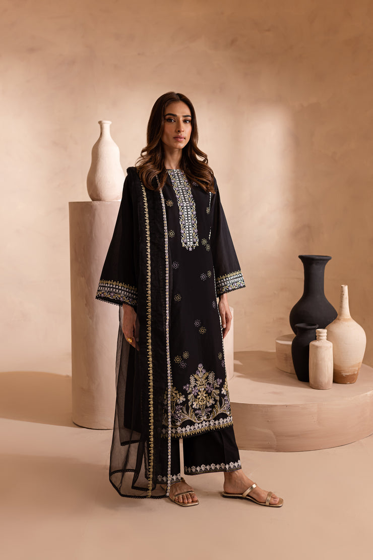 Navaeh 3Pc - Embroidered Lawn Dress - BATIK