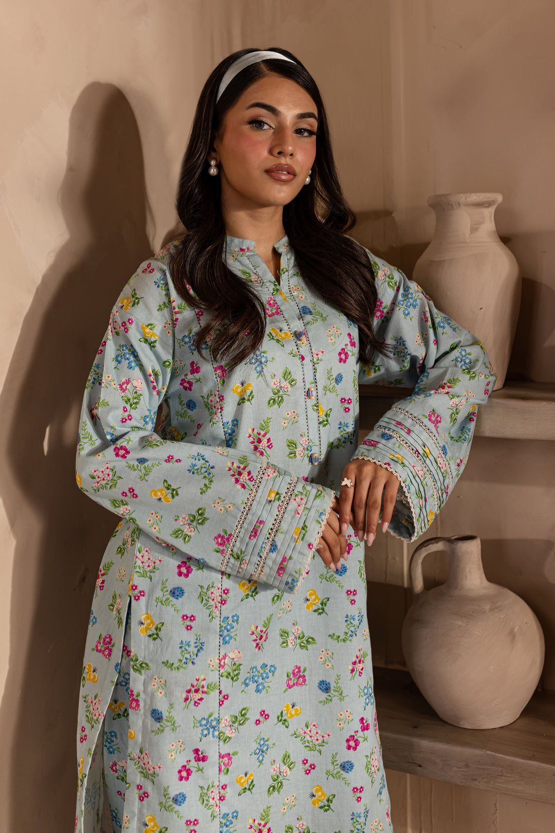 Floriana 2Pc - Printed Khaddar Dress - BATIK