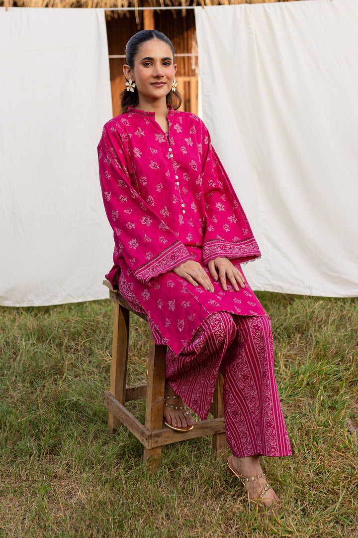 Seraphic 2Pc - Printed Khaddar Dress - BATIK