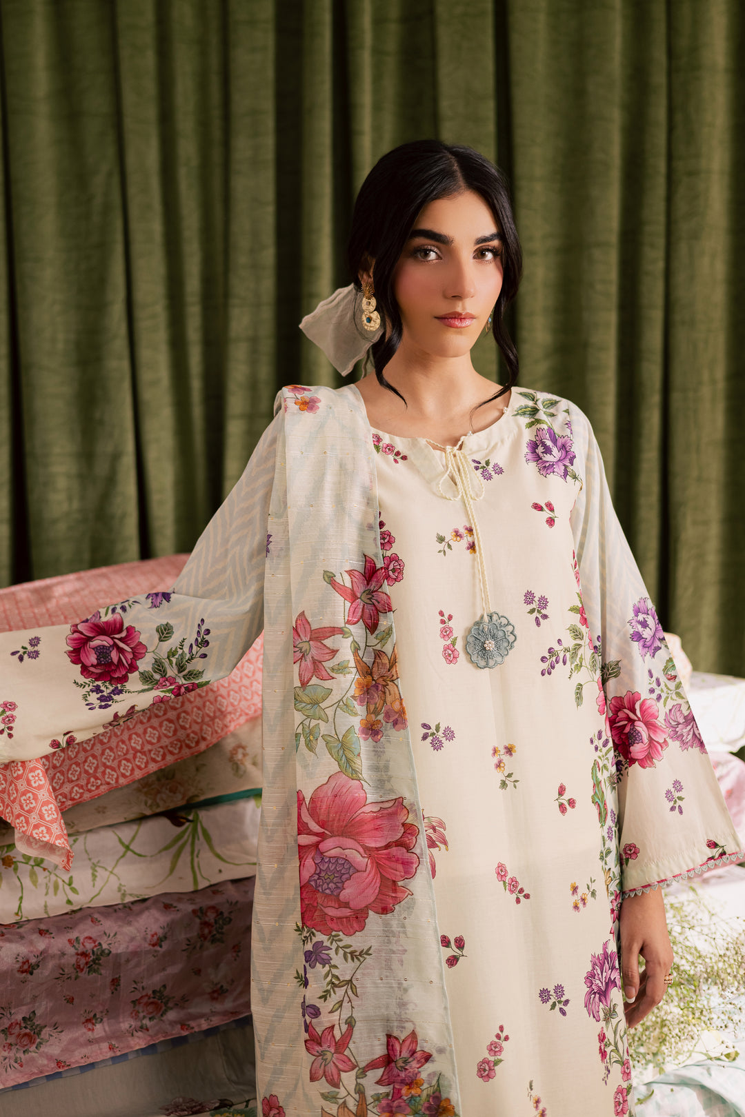 Linch 3Pc - Printed Lawn Dress