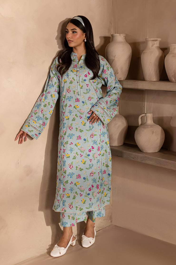 Floriana 2Pc - Printed Khaddar Dress