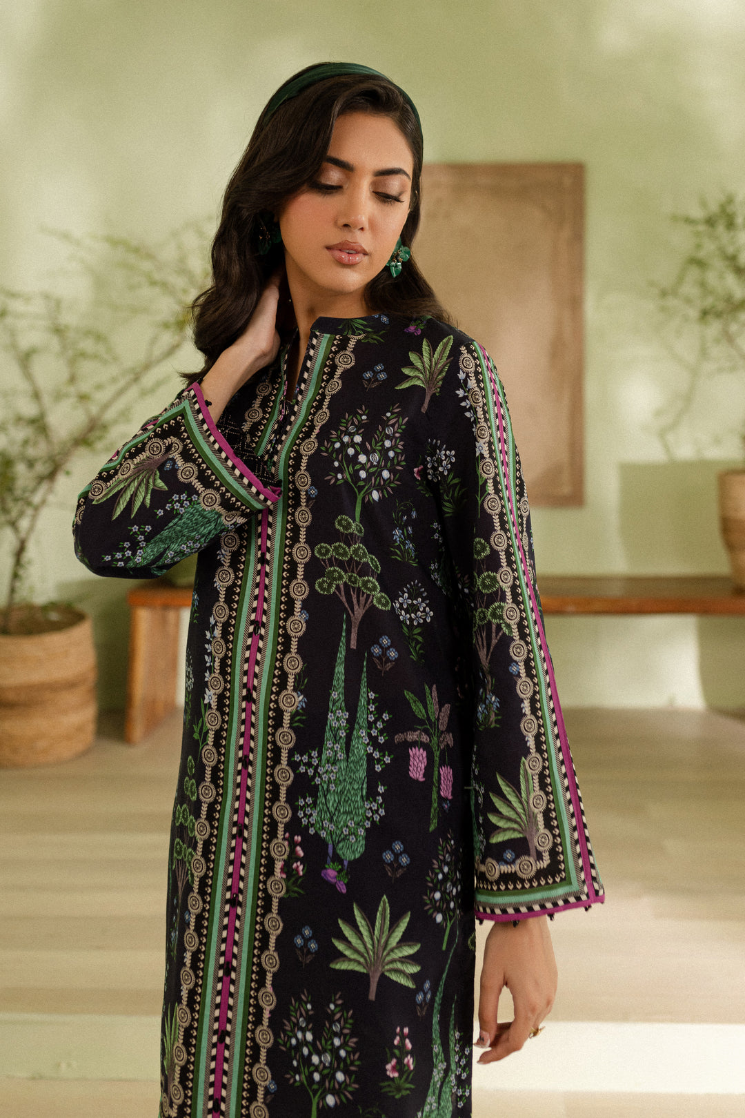 Blue Cypress 2Pc - Printed Khaddar Dress - BATIK