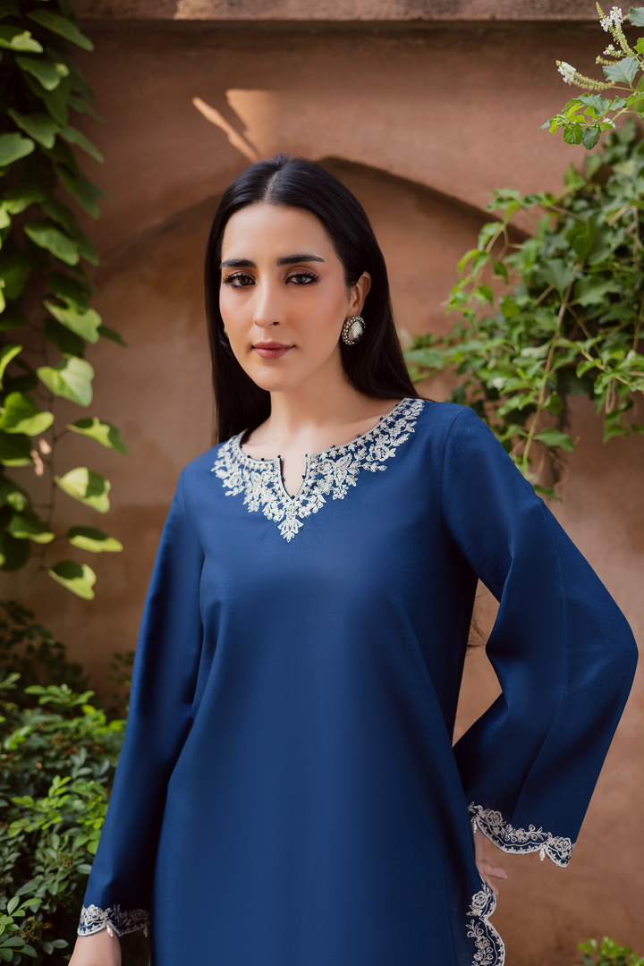 Jeno 2Pc - Embroidered Khaddar Dress