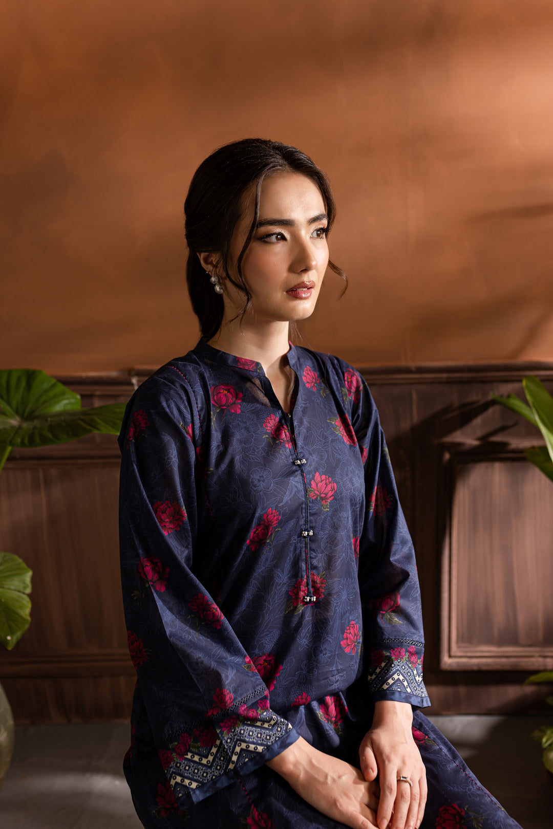 Blue Giny 2Pc - Printed Lawn Dress - BATIK