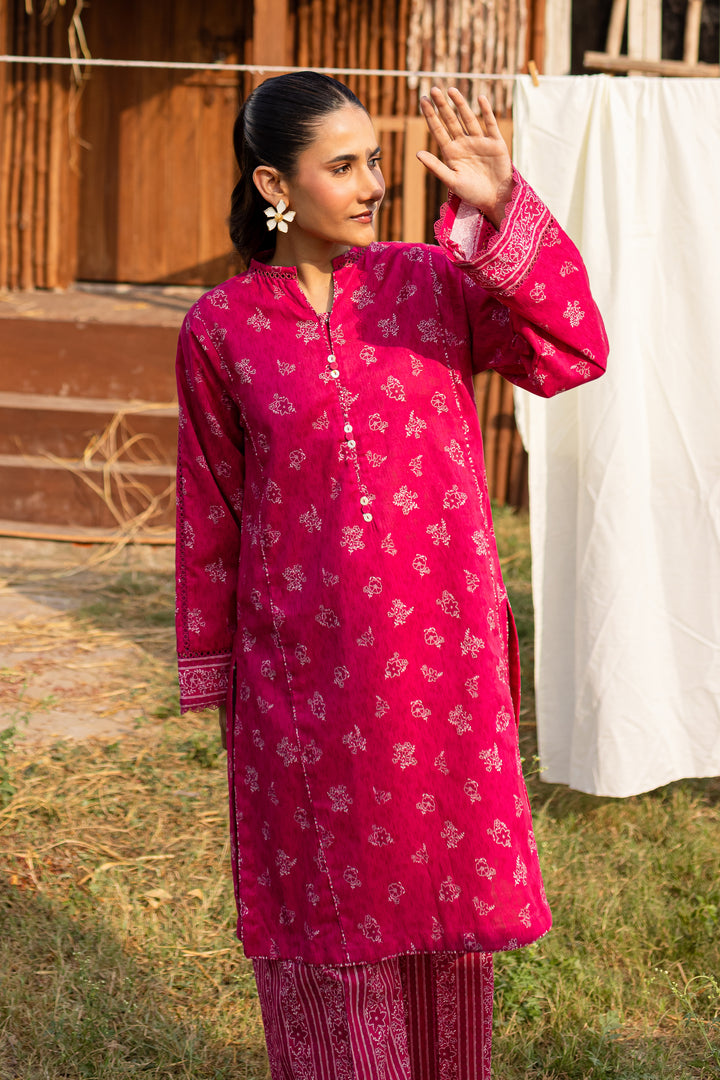 Seraphic 2Pc - Printed Khaddar Dress - BATIK