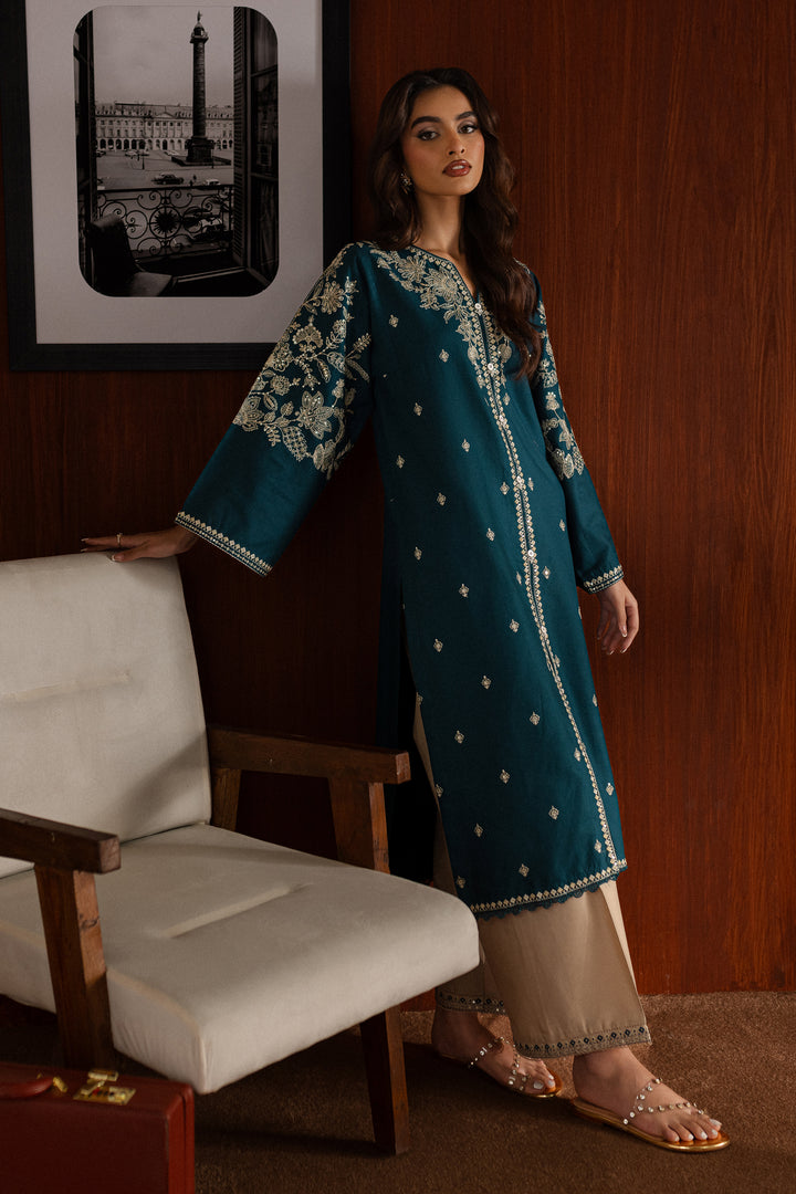 Coulson 2Pc - Embroidered Khaddar Dress - BATIK