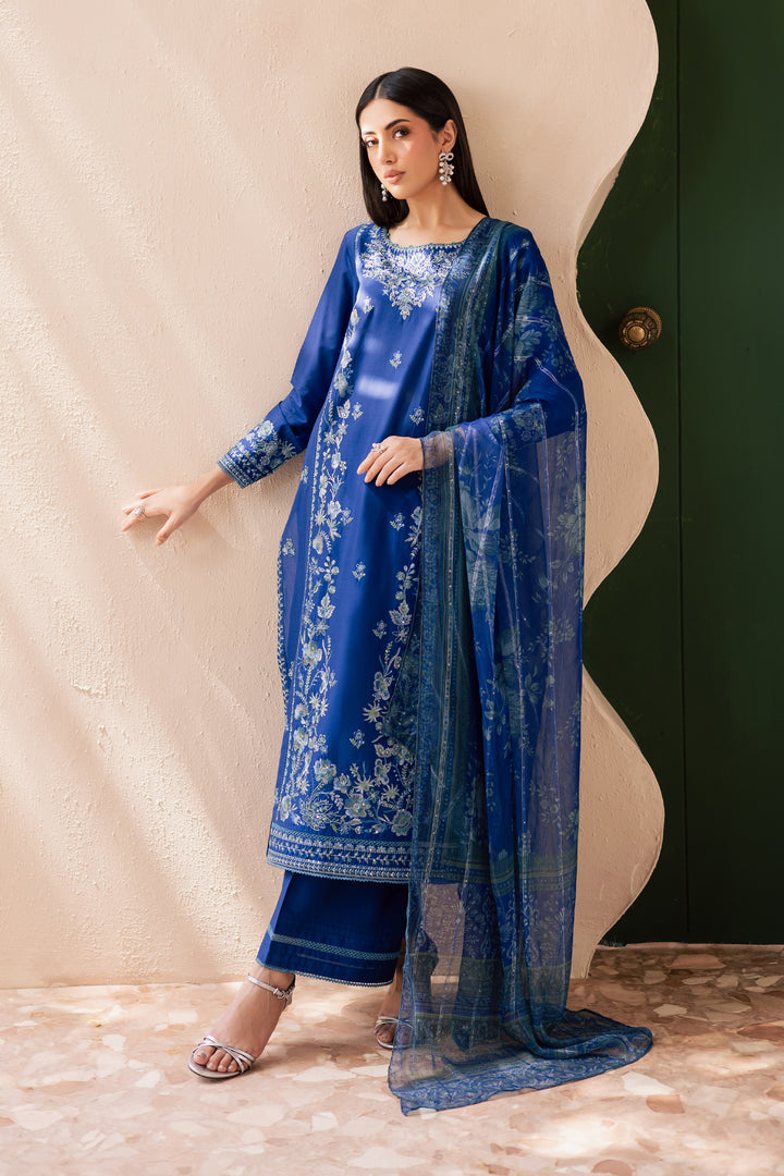 Falafel 3Pc - Embroidered Solid Dress - BATIK