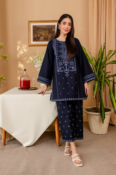 Arial 2Pc - Embroidered Karandi Dress - BATIK