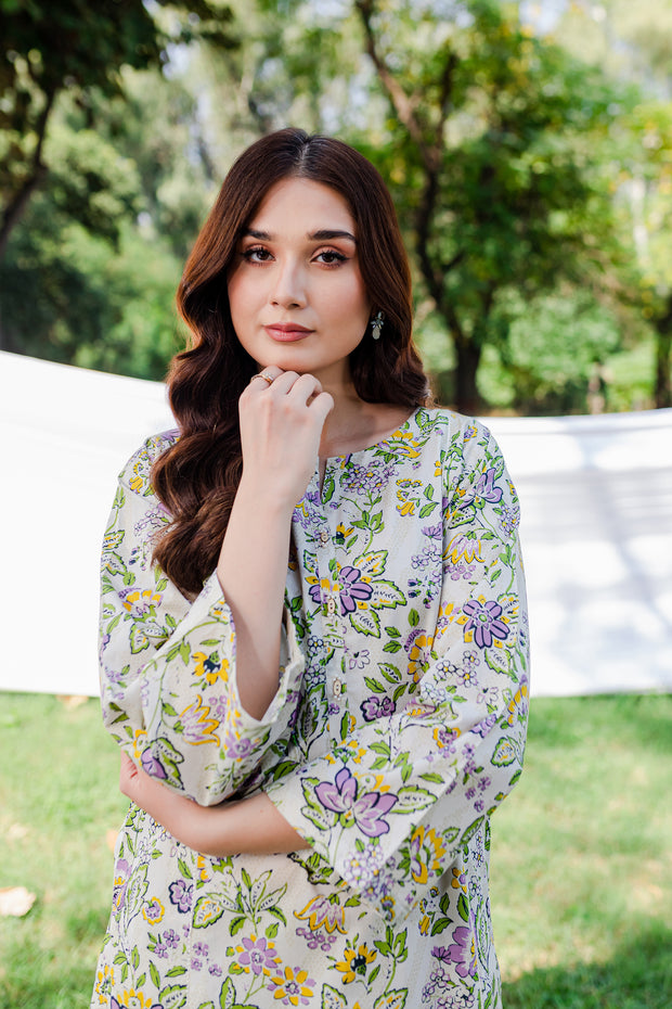 Flummery 2Pc - Printed Cambric Dress - BATIK