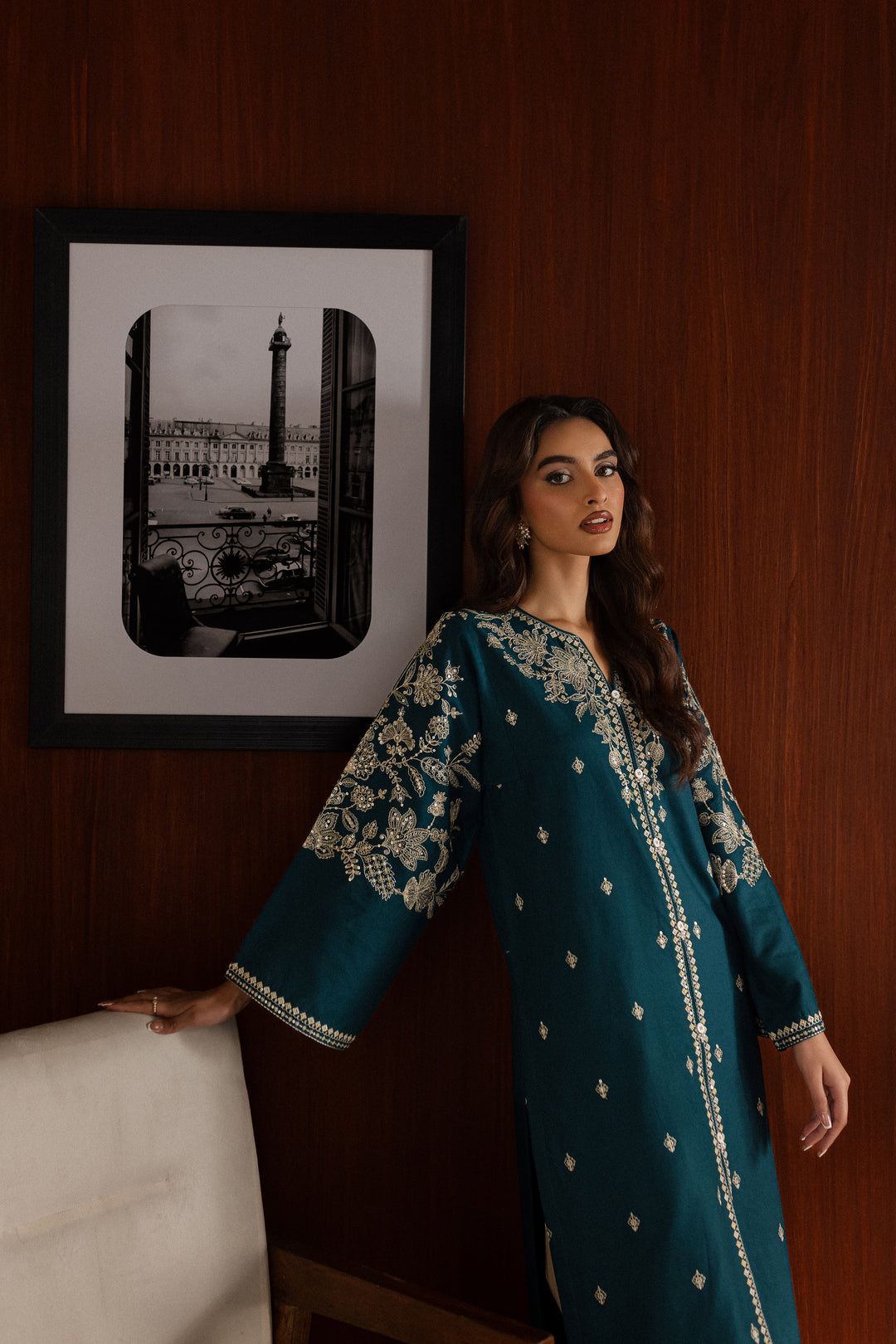 Coulson 2Pc - Embroidered Khaddar Dress - BATIK