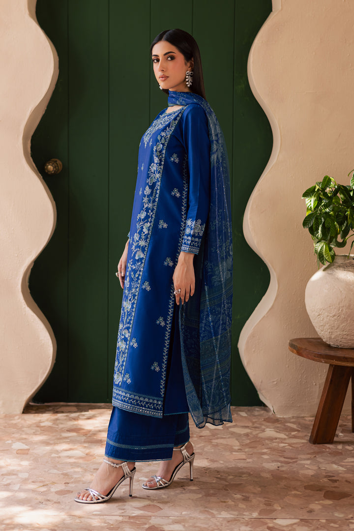 Falafel 3Pc - Embroidered Solid Dress - BATIK