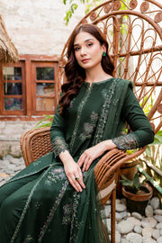 Maesha 3Pc - Embroidered Karandi Dress - BATIK