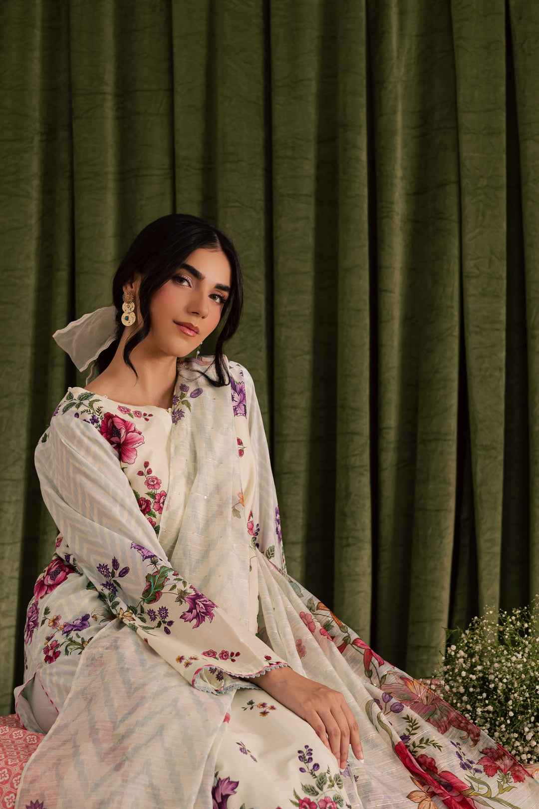 Linch 3Pc - Printed Lawn Dress