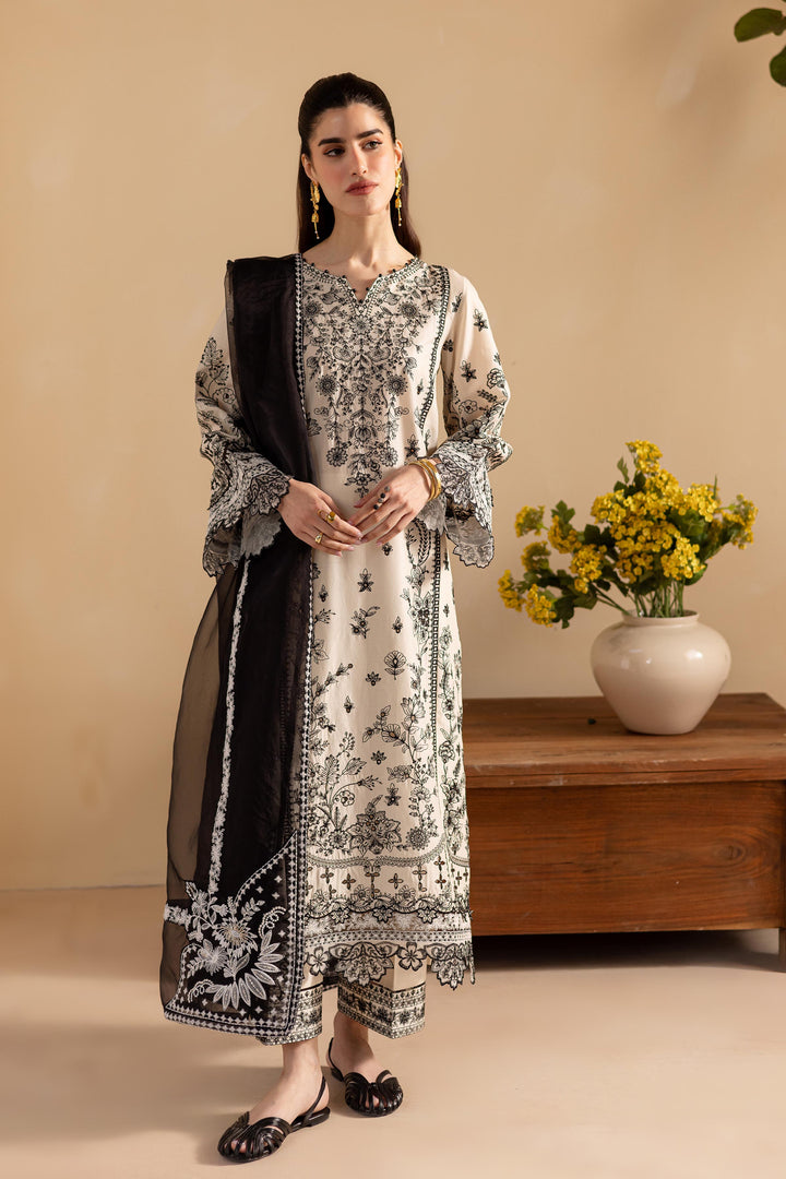 Hanaya 3Pc - Embroidered Luxe PIMA