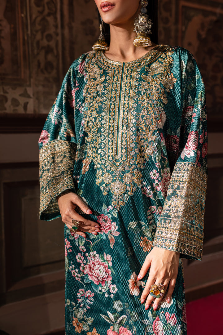 Sofia 3Pc- Embroidered Luxe Pret - BATIK