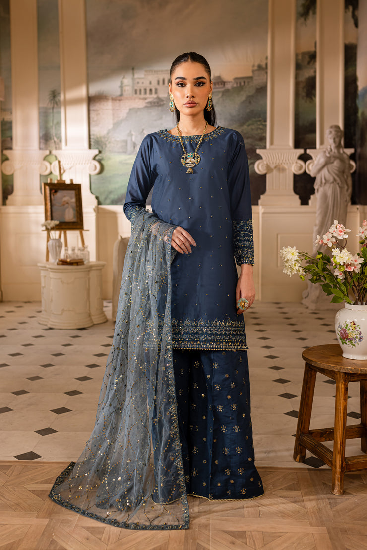 Zarla 3Pc - Embroidered Lawn Dress - BATIK