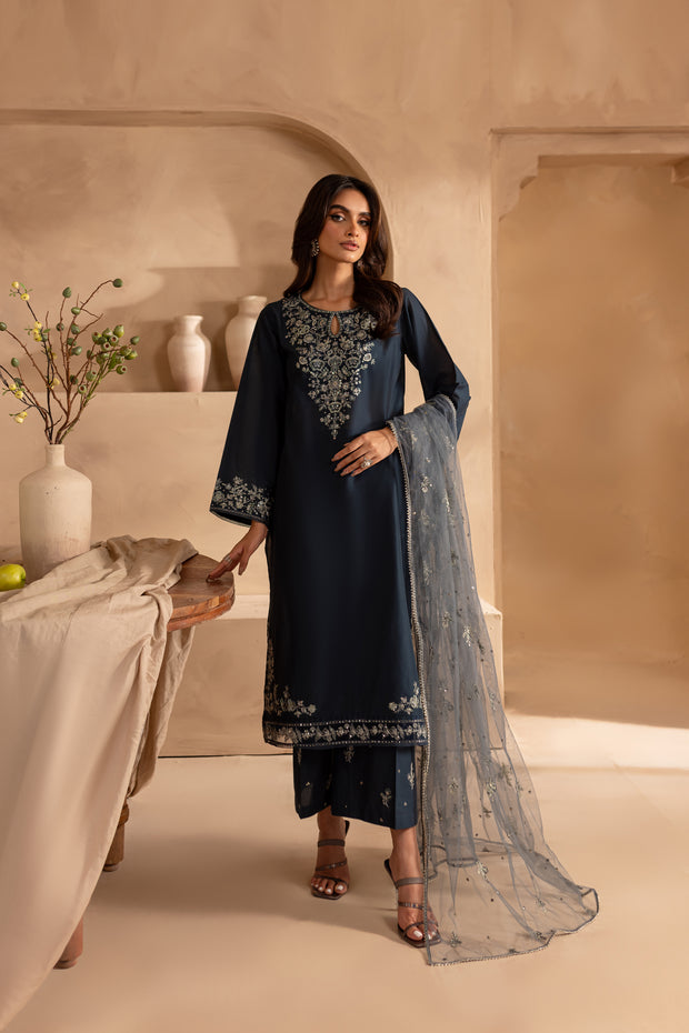 Ignite 3Pc - Embroidered Lawn Dress