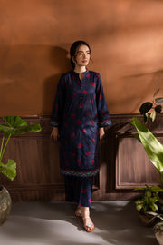 Blue Giny 2Pc - Printed Lawn Dress - BATIK