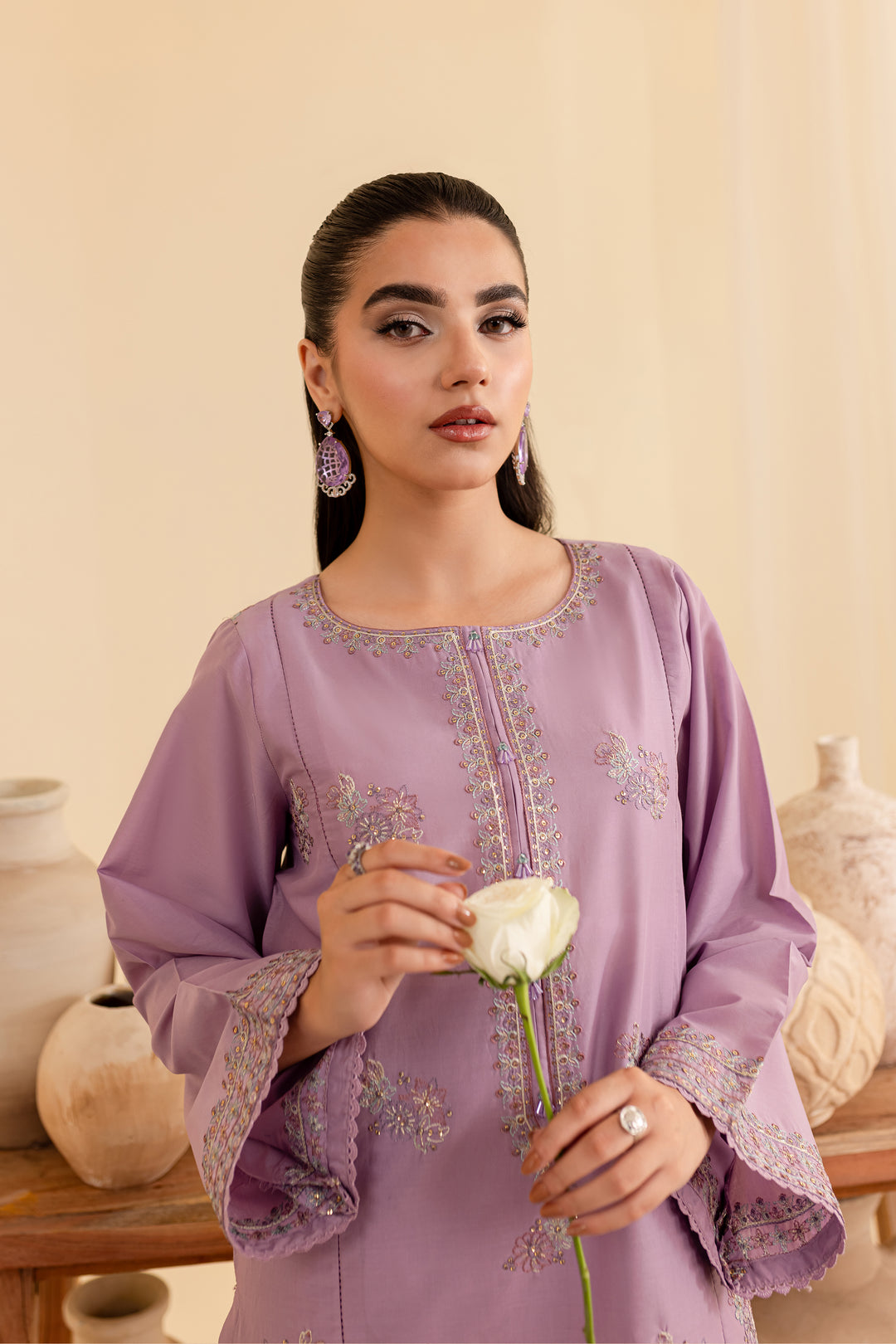 Hiera 2Pc - Embroidered Lawn Dress - BATIK