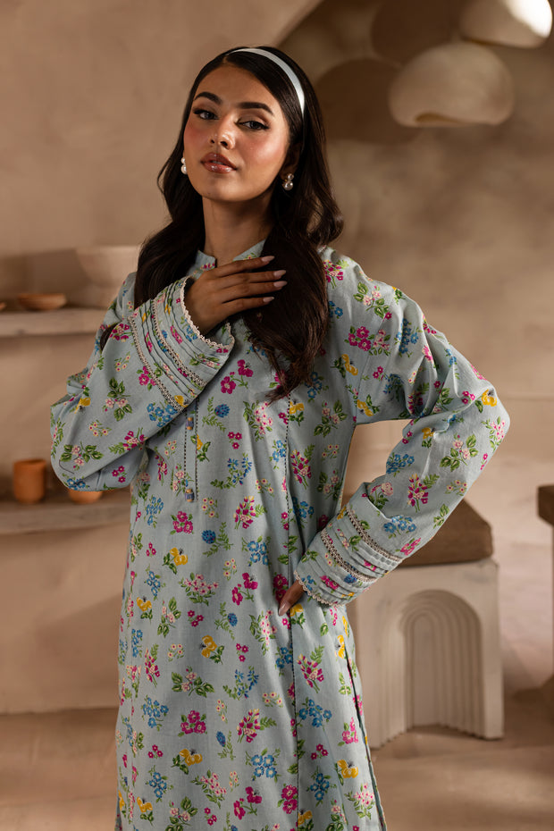 Floriana 2Pc - Printed Khaddar Dress