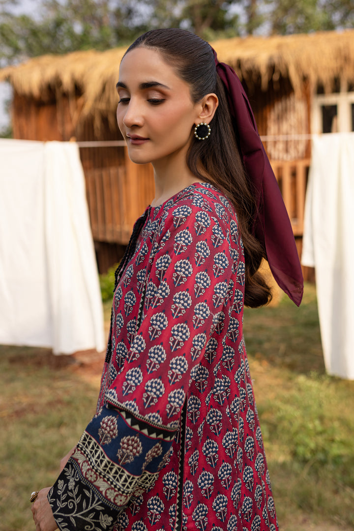 Riham 2Pc - Printed Khaddar Dress - BATIK