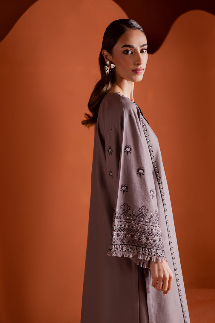 Cross Word 2Pc - Embroidered Khaddar Dress