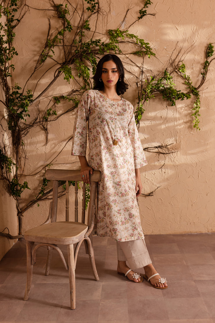 Lena 2Pc - Printed Lawn Dress - BATIK