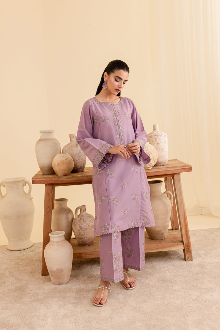 Hiera 2Pc - Embroidered Lawn Dress - BATIK