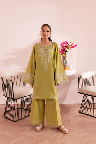 Royal Green 2Pc - Embroidered Lawn Dress - BATIK