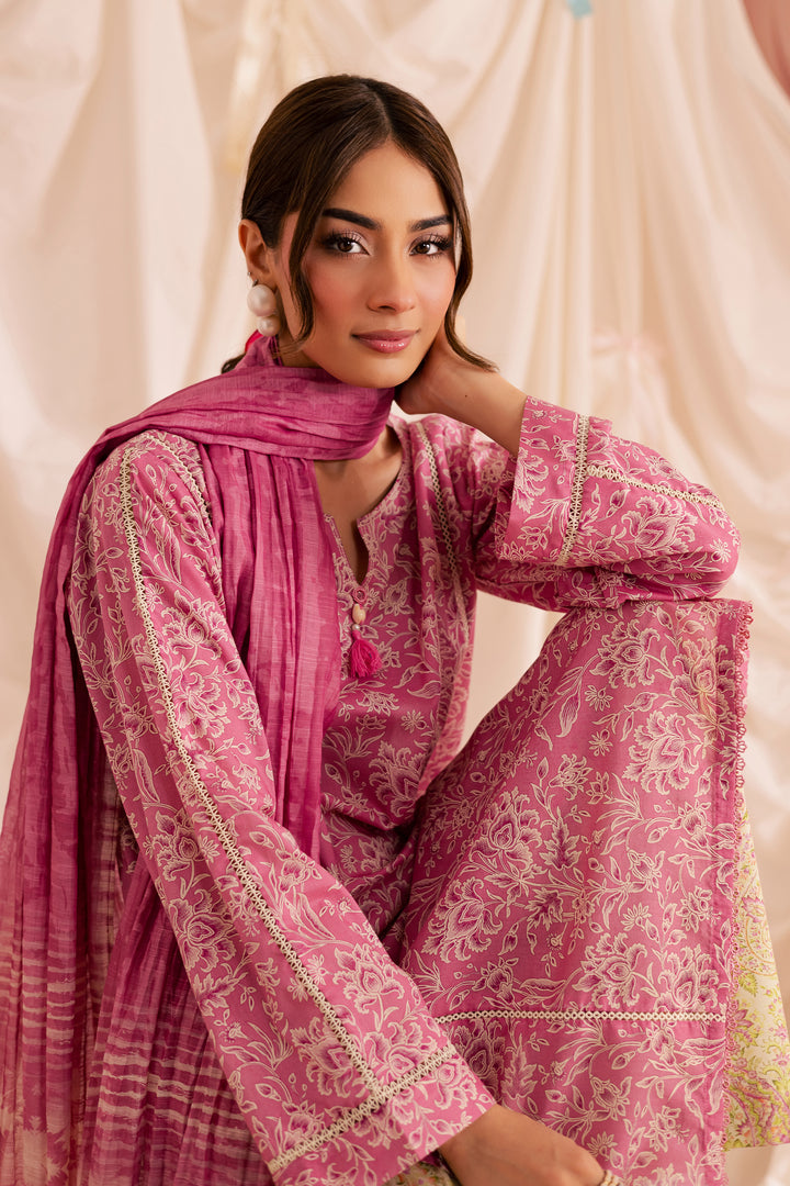 Serena 3Pc - Printed Lawn Dress