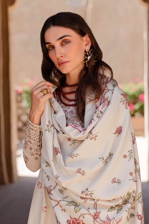 Nauri 3Pc - Embroidered Khaddar Dress